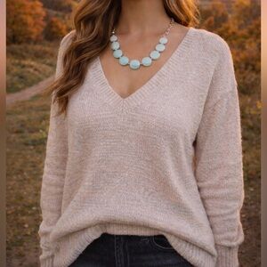 Delicate Blue Sea Glass Necklace | Soft Aqua Beads | Silver Chain | Coastal Boho